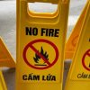 Biển cảnh báo cấm lửa có sẵn giao ngay tại Hà Nội