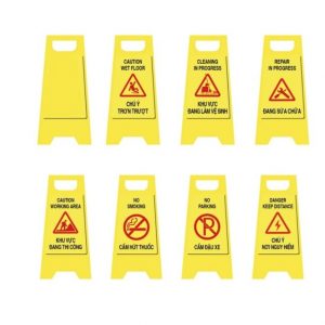 Biển cảnh báo chữ A gấp gọn, có sẵn tại Hà Nội