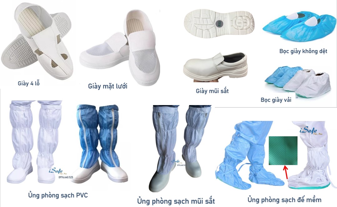 giày phòng sạch chống tĩnh điện có sẵn, giá rẻ tại Hà Nội